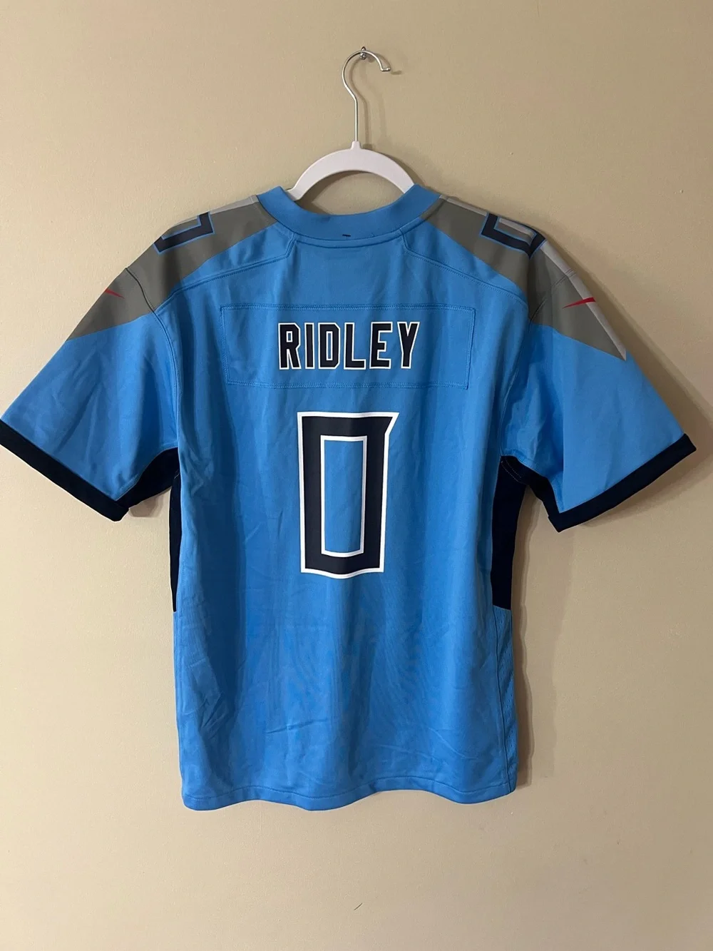 Nike Tennessee Titans Calvin Ridley #0 Light Blue Game Jersey